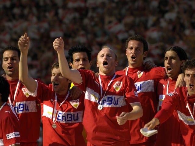Markus Babbel, Benjamin Lauth, Michael Langer, Ludovic Magnin, Marco Streller und Sami Khedira (v.l.n.r.). Markus Babbel, Benjamin Lauth, Michael Langer, Ludovic Magnin, Marco Streller und Sami Khedira (v.l.n.r.).