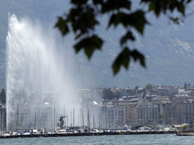 Brunnen in Genf.