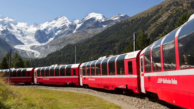Ein Zig der RhB. Ein Zig der RhB.