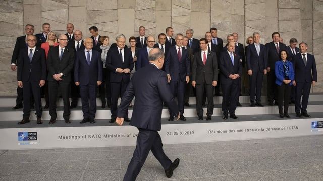 Nato-Verteidigungsminister in Brüssel. Nato-Verteidigungsminister in Brüssel.