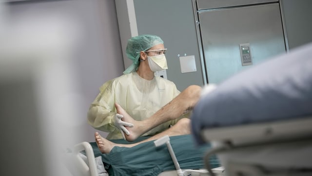 Covid-Patient in Tessiner Spital Covid-Patient in Tessiner Spital