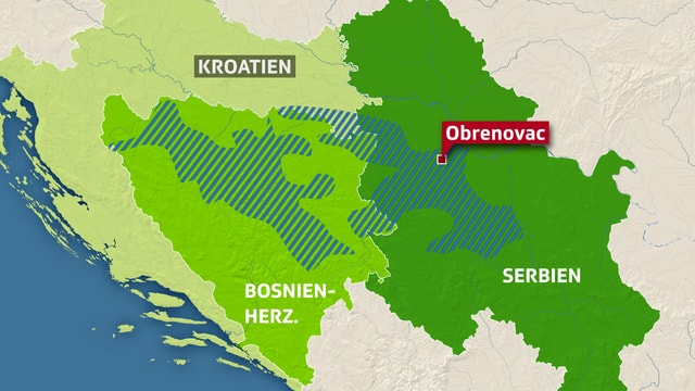 Karte der Balkan-Region Karte der Balkan-Region