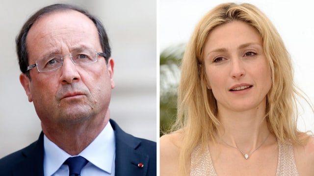 Präsident Hollande und Schauspielerin Julie Gayet Präsident Hollande und Schauspielerin Julie Gayet