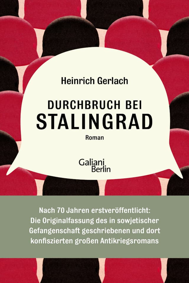 Buchcover: Stuhlreihen , der Titel ist in einer Sprechblase, unten ein Balken. Buchcover: Stuhlreihen , der Titel ist in einer Sprechblase, unten ein Balken.