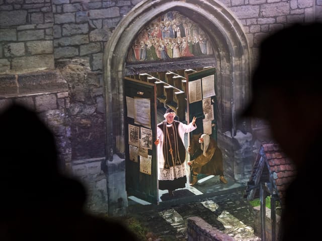 Ein Bild es monumentalen Artprojekts «LUTHER 1517» von Künstler Yadegar Asisi, in Wittenberg. Ein Bild es monumentalen Artprojekts «LUTHER 1517» von Künstler Yadegar Asisi, in Wittenberg.