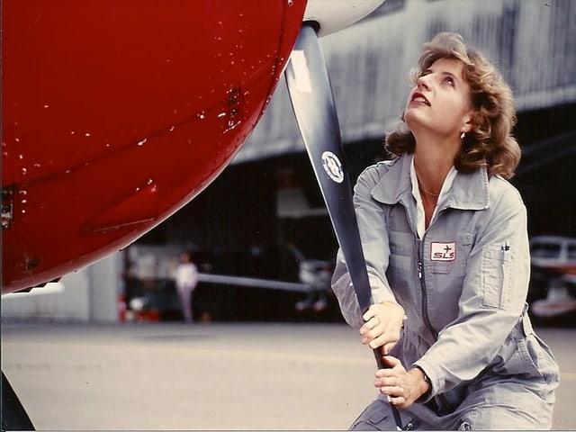 Pilotin in Ausbildung
