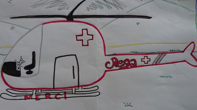 Eine Zeichnung als Dankeschön. Eine Zeichnung als Dankeschön.