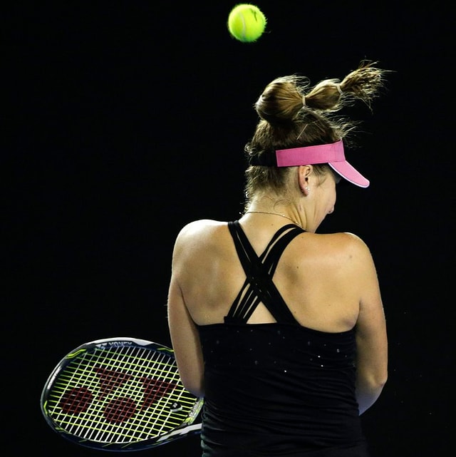 La giugadra da tennis Blinda Bencic. La giugadra da tennis Blinda Bencic.