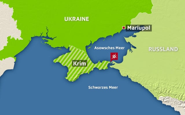 Karte des Asowschen Meeres Karte des Asowschen Meeres