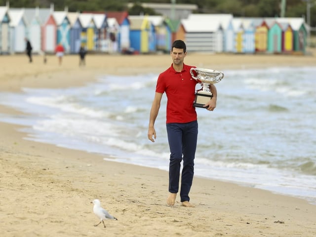 Djokovic in Melbourne 2021