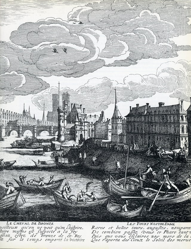 Vista sin il Pont Neuf a Paris Vista sin il Pont Neuf a Paris