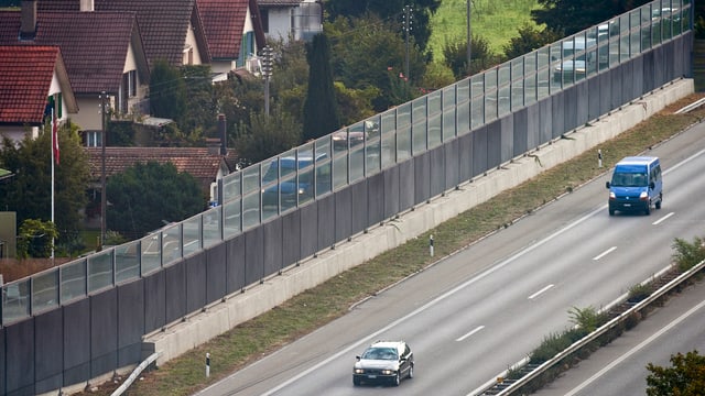 Autobahn in Lenzburg (AG). Autobahn in Lenzburg (AG).