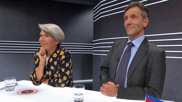 Christa Tobler und Bernhard Ehrenzeller am Expertentisch. Christa Tobler und Bernhard Ehrenzeller am Expertentisch.