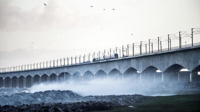 Die Brücke über den Grossen Belt. Die Brücke über den Grossen Belt.