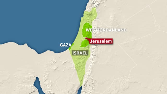 Karte Israel, Gaza und Westjordanland Karte Israel, Gaza und Westjordanland