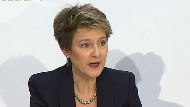 Justizministerin Simonetta Sommaruga. Justizministerin Simonetta Sommaruga.
