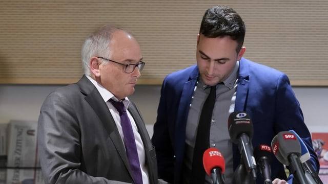 Pierre Alain Schnegg und Valentin Zuber Pierre Alain Schnegg und Valentin Zuber
