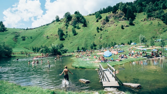 Badesee Davos Munts Badesee Davos Munts