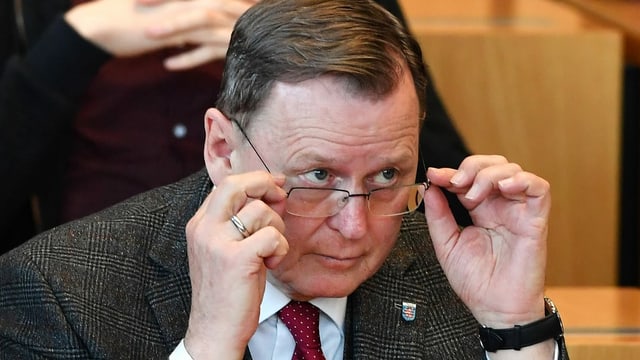 War seit 2014 Regierungschef des Freistaats: Bodo Ramelow (Linke). War seit 2014 Regierungschef des Freistaats: Bodo Ramelow (Linke).