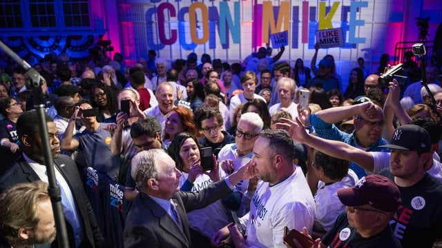 Michael Bloomberg in San Antonio. Michael Bloomberg in San Antonio.