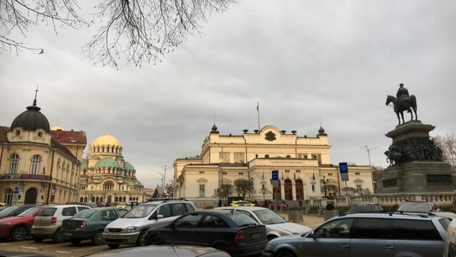 Sofia ist voll von Autos Sofia ist voll von Autos