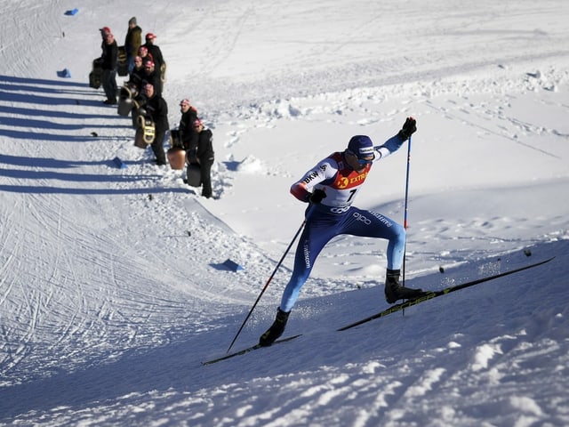 Dario Cologna bei der Tour de Ski im Val Müstair. Dario Cologna bei der Tour de Ski im Val Müstair.