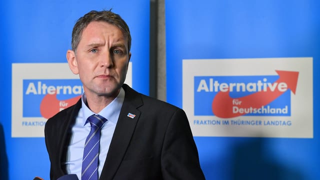Hat das Heu mit Frauke Petry nicht auf der gleichen Bühne: Björn Höcke. Hat das Heu mit Frauke Petry nicht auf der gleichen Bühne: Björn Höcke.