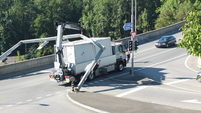 Lastwagenunfall. Lastwagenunfall.