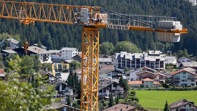 Bautätigkeit im Laax. Bautätigkeit im Laax.