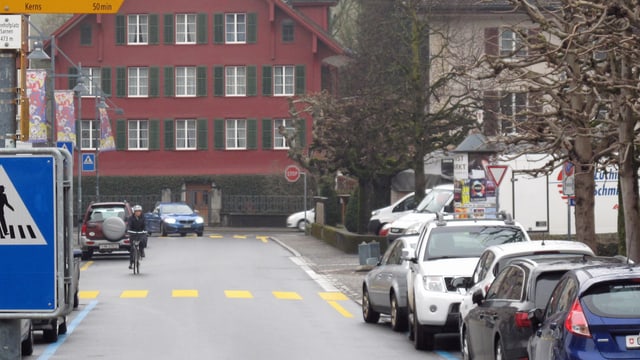 Eine Strasse in Sarnen Eine Strasse in Sarnen