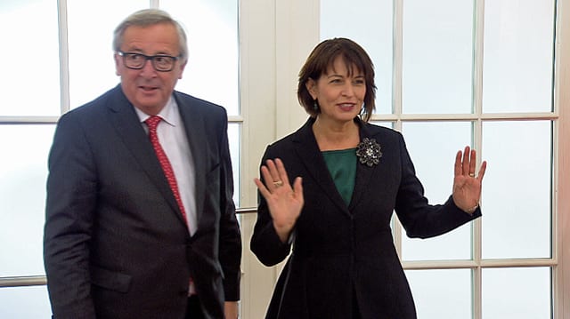 Jean-Claude Juncker und Doris Leuthard.