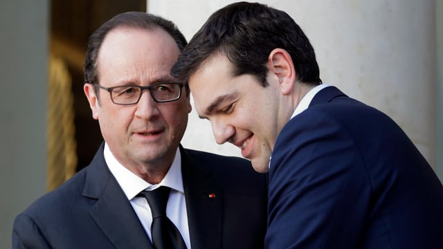 Sind sich augenscheinlich wohlgesinnt: François Hollande und Alexis Tsipras.