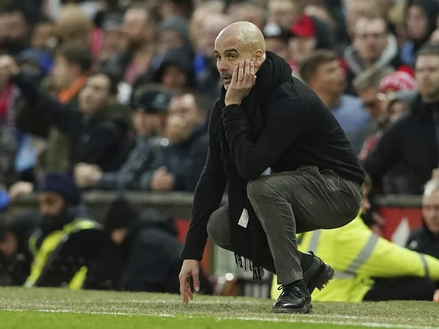 ManCity-Coach Pep Guardiola. ManCity-Coach Pep Guardiola.