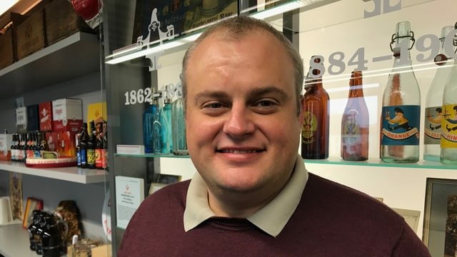 Martin Uster, Geschäftsführer der Brauerei Baar Martin Uster, Geschäftsführer der Brauerei Baar