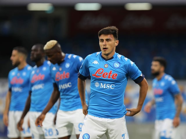 Eljif Elmas und seine Napoli-Kollegen Eljif Elmas und seine Napoli-Kollegen