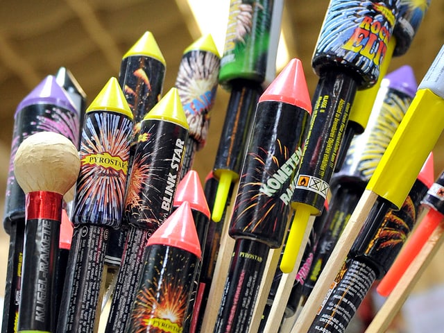 Feuerwerk. Feuerwerk.