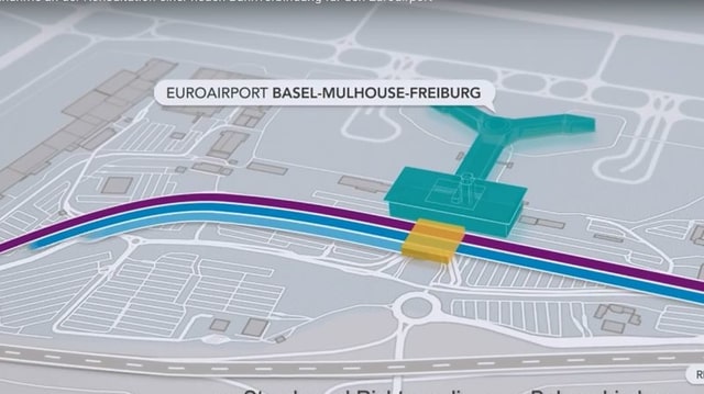Plan des neuen Bahnhofs Plan des neuen Bahnhofs