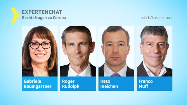 Porträts der vier Chat-Experten Porträts der vier Chat-Experten