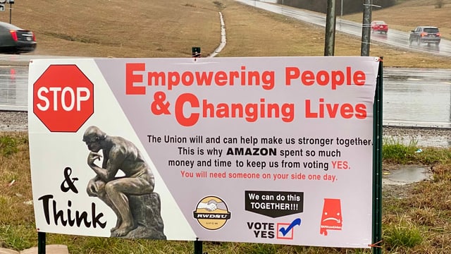 Plakat der Gewerkschaft. Plakat der Gewerkschaft.