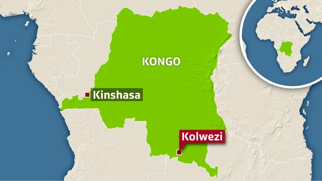 Karte von Kongo. Karte von Kongo.