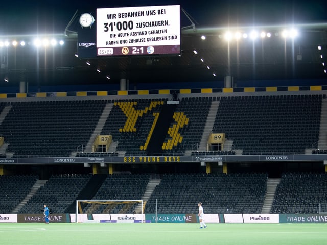 Die Berner Young Boys Leiden statistisch gesehen unter den Geisterspielen Die Berner Young Boys Leiden statistisch gesehen unter den Geisterspielen