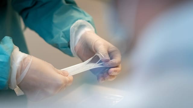 Ein Corona-Schnelltest Ein Corona-Schnelltest
