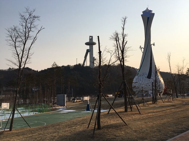 Alpensia – das Skigebiet in Pyeongchang. Alpensia – das Skigebiet in Pyeongchang.