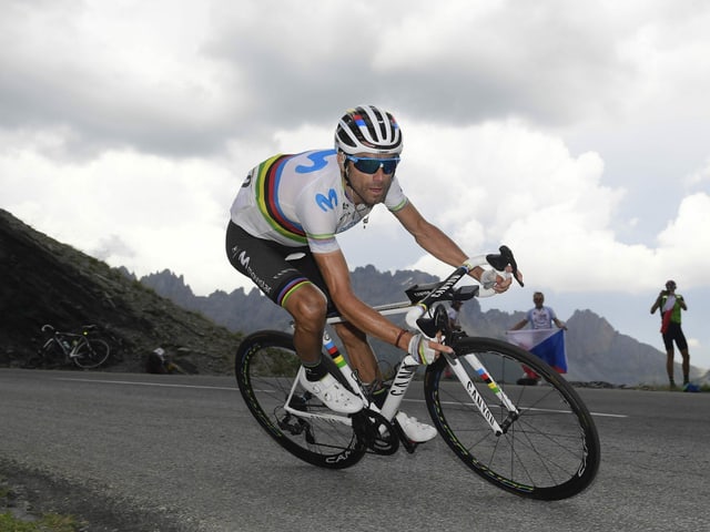 Der Spanier Alejandro Valverde. Der Spanier Alejandro Valverde.