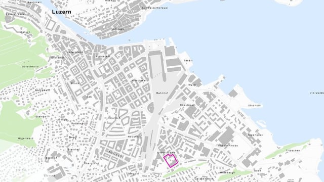 Das Areal Industriestrasse liegt im Süden der Stadt Luzern. Das Areal Industriestrasse liegt im Süden der Stadt Luzern.