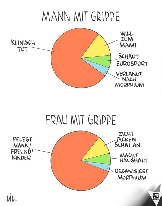 Die Grippewelle kommt. Die Grippewelle kommt.