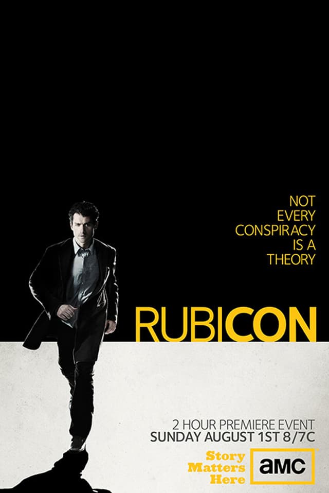 Das Plakat der US-Serie «Rubicon» (2010). Das Plakat der US-Serie «Rubicon» (2010).