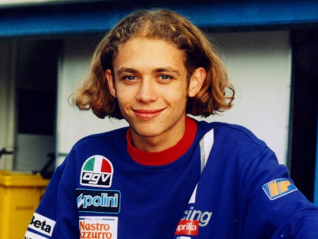 Valentino Rossi im Alter von 18 Jahren.