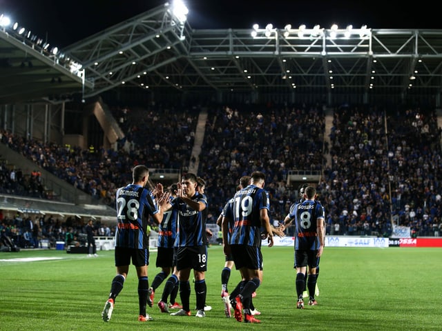 Atalanta-Spieler bejubeln ein Tor Atalanta-Spieler bejubeln ein Tor