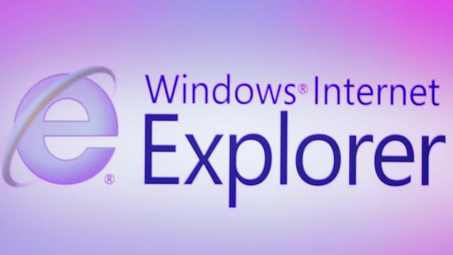 Schriftzug «Windows Internet Explorer» mit dem Logo des Explorer Schriftzug «Windows Internet Explorer» mit dem Logo des Explorer